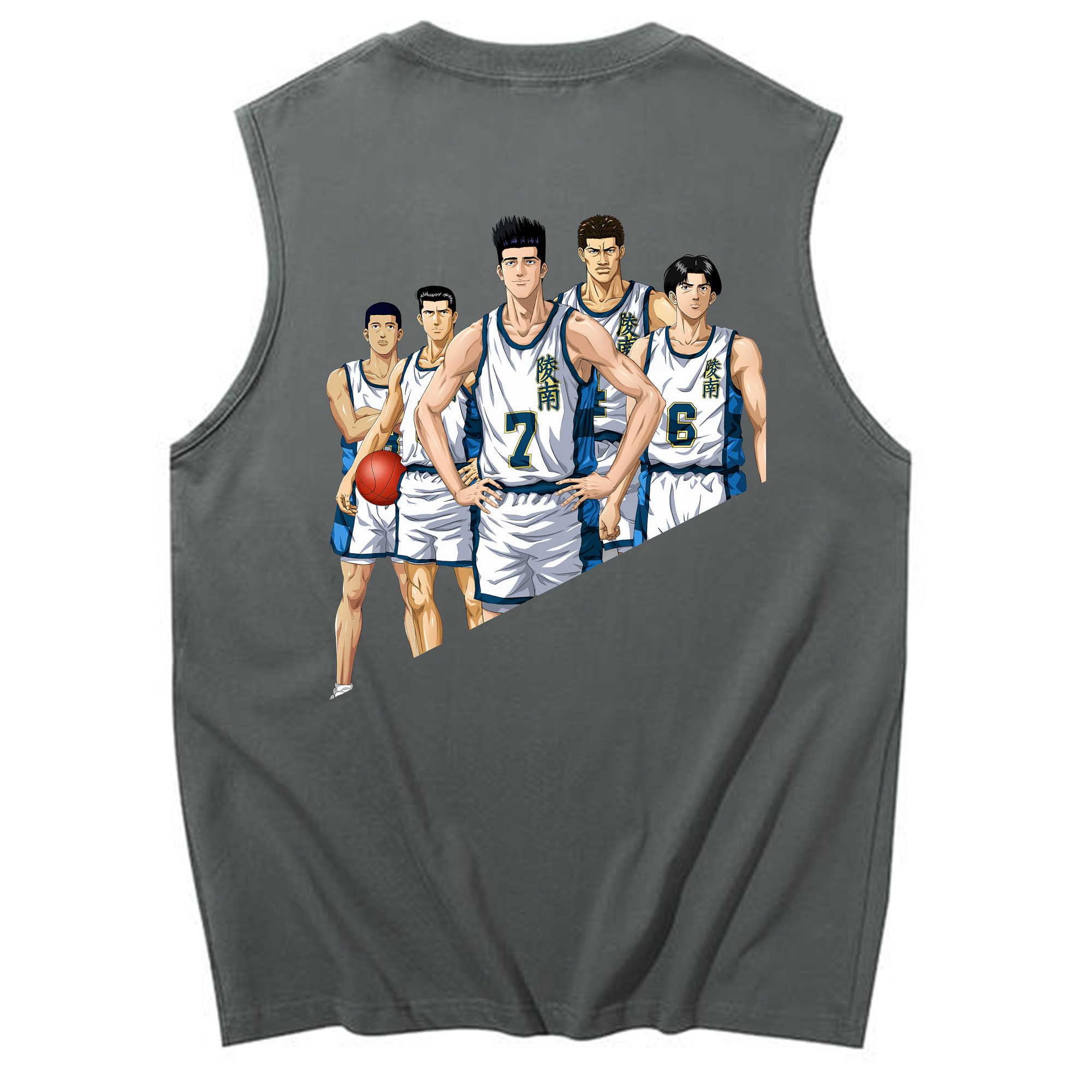 （画像用） SLAM DUNK／スラムダンク コットン100％タンクトップ（背面プリント）